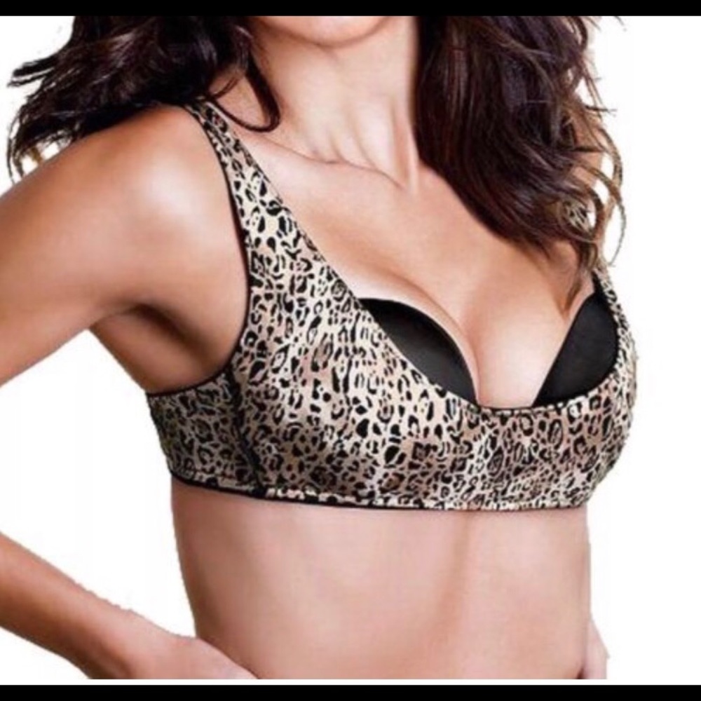 Leopard Balconet Push Up Bra